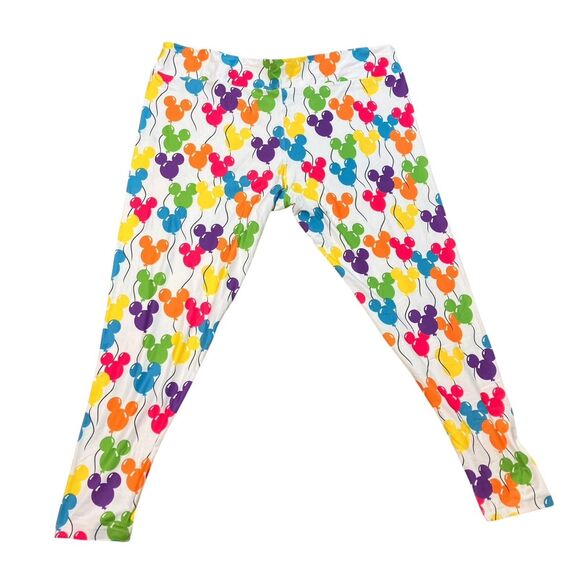Disney Parks Leggings WMNS 2X Rainbow Mickey Mouse Balloon Ear Exclusive Novelty - Picture 7 of 8
